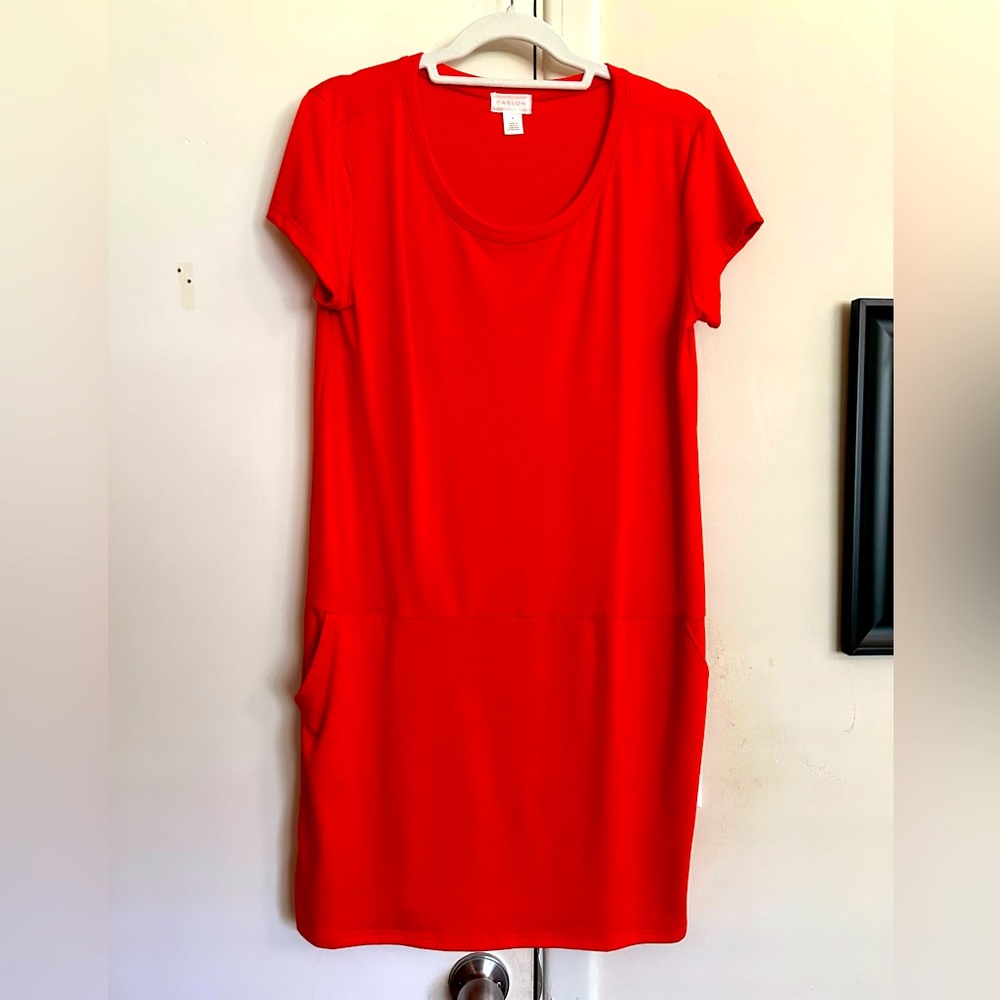 Orange Dress with Pockets